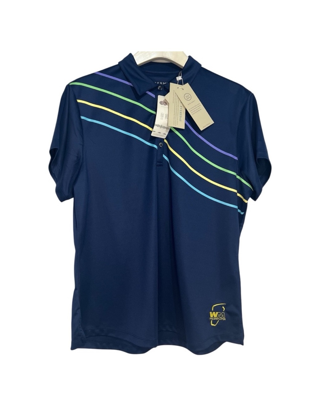 Bermuda Sands Phoenix Open Tatum Golf Polo Shirt Womens Large Blue UPF50+